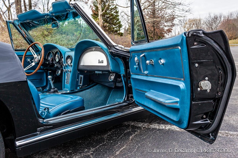 A black 1964 Corvette Convertible photographed Friday November 27, 2015. (© James D. DeCamp | http://www.JamesDeCamp.com | 614-367-6366)