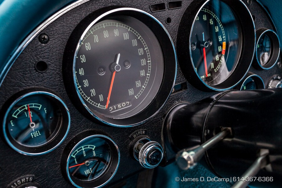 A black 1964 Corvette Convertible photographed Friday November 27, 2015. (© James D. DeCamp | http://www.JamesDeCamp.com | 614-367-6366)