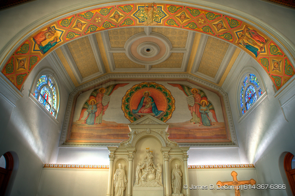 Images from the Holy Rosary Church in Italian Village in Cleveland Ohio photographed Monday March 28, 2011. (© James D. DeCamp | http://www.JamesDeCamp.com | 614-367-6366)