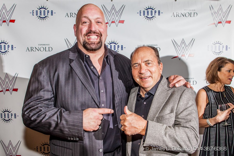 Johhny Bench & WWETheBigShow at the 2016 After-School All-Stars Ohio Arnold Experience photographed Friday March 4, 2016 at Dock 580 with Arnold Schwarzenegger. (© James D. DeCamp | http://www.JamesDeCamp.com & http://www.BlueSkiesHD.com | 614-367-6366) * Full gallery of images at: http://bit.ly/1TGXA6J * #Schwarzenegger #ASF2016 #JDeCampPhoto #BlueShiesHD #ArnoldSportsFestival #ArnoldClassic #Dock580 #ASASOhio #MayorGinther #Kasich #614 #AsSeenInColumbus #ApoloOhno #BraunStrowman #WWETheBigShow #iheartmindy #xcnatch #johnnybench #fairfaxhackley