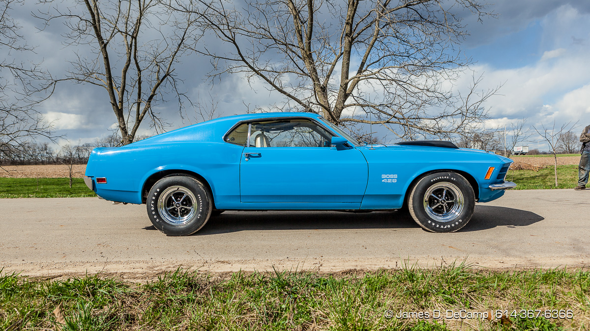 A 1970 Mustang Boss 429 photographed Thursday March 17, 2016 in South Bloomfield, Ohio. (© James D. DeCamp | http://www.JamesDeCamp.com | 614-367-6366)