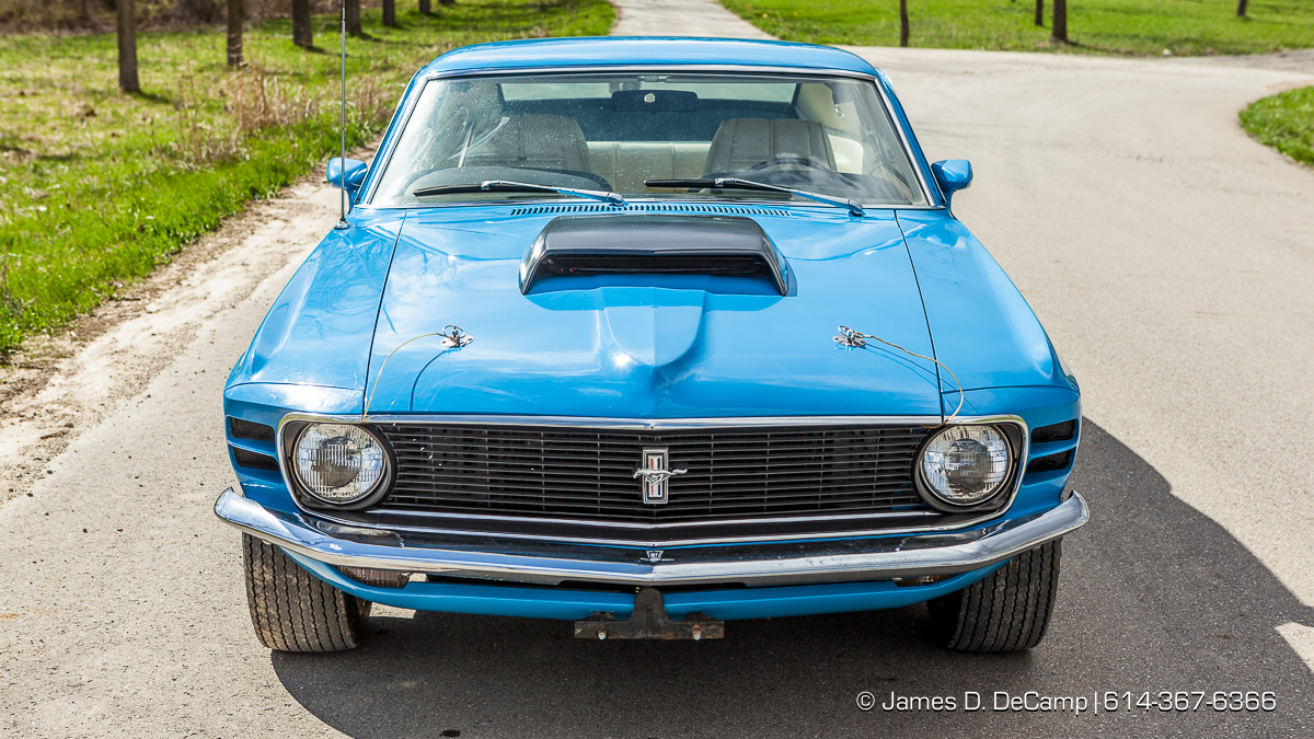 A 1970 Mustang Boss 429 photographed Thursday March 17, 2016 in South Bloomfield, Ohio. (© James D. DeCamp | http://www.JamesDeCamp.com | 614-367-6366)
