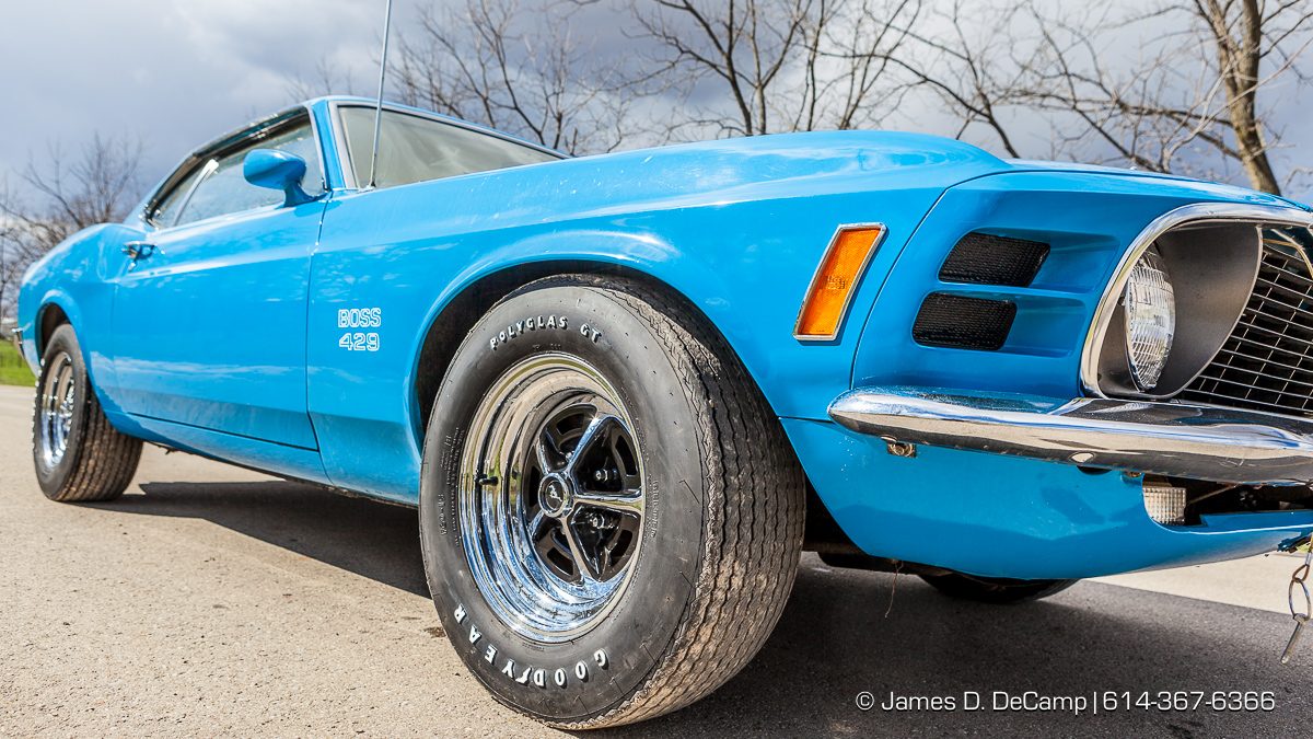 A 1970 Mustang Boss 429 photographed Thursday March 17, 2016 in South Bloomfield, Ohio. (© James D. DeCamp | http://www.JamesDeCamp.com | 614-367-6366)