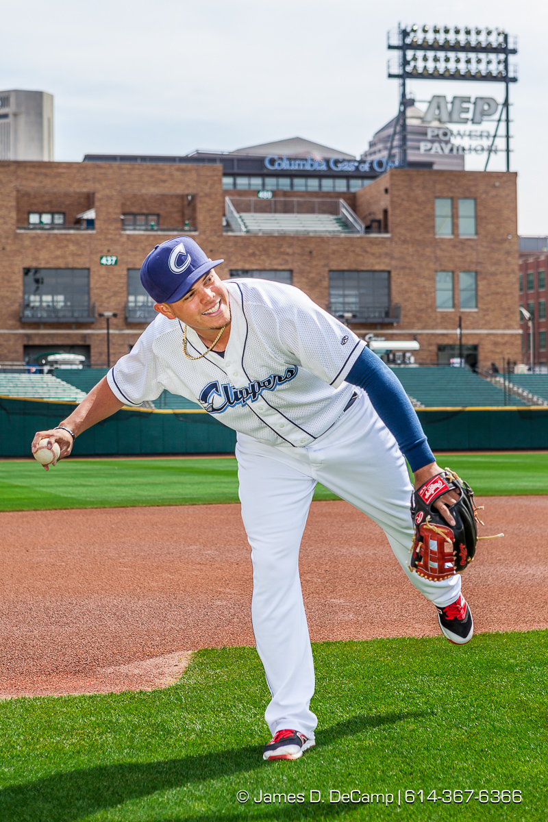 The 2016 Columbus Clippers Official Baseball Card and team photos photographed Wednesday April 6, 2016 at Huntington Park. (© James D. DeCamp | http://www.JamesDeCamp.com | 614-367-6366) @CLBClippers #CLBClippers #614 #AsSeenInColumbus #JDeCampPhoto