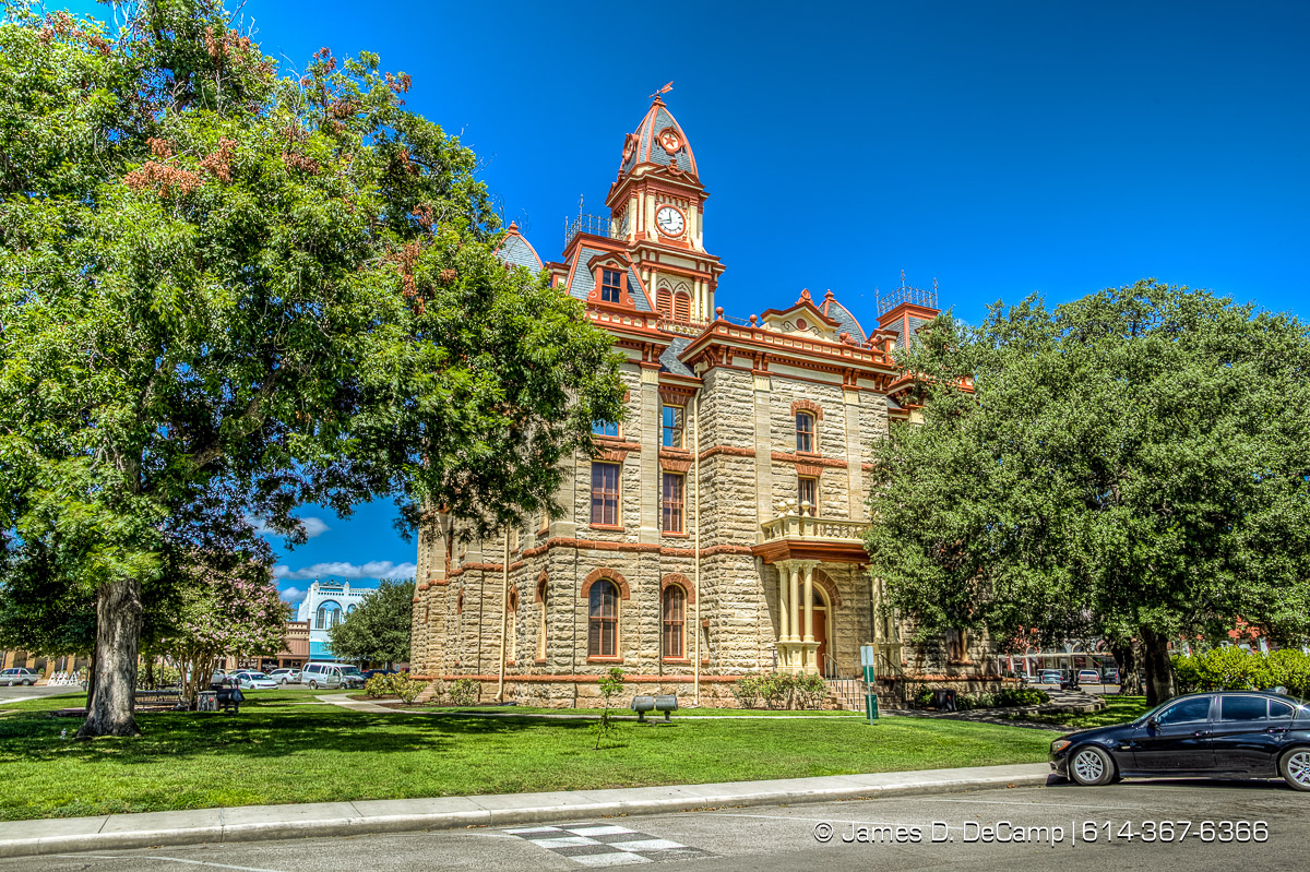The Caldwell County Courthouse in Lockhart, Texas photographed Wednesday August 3, 2016. (© James D. DeCamp | http://www.JamesDeCamp.com | 614-367-6366)