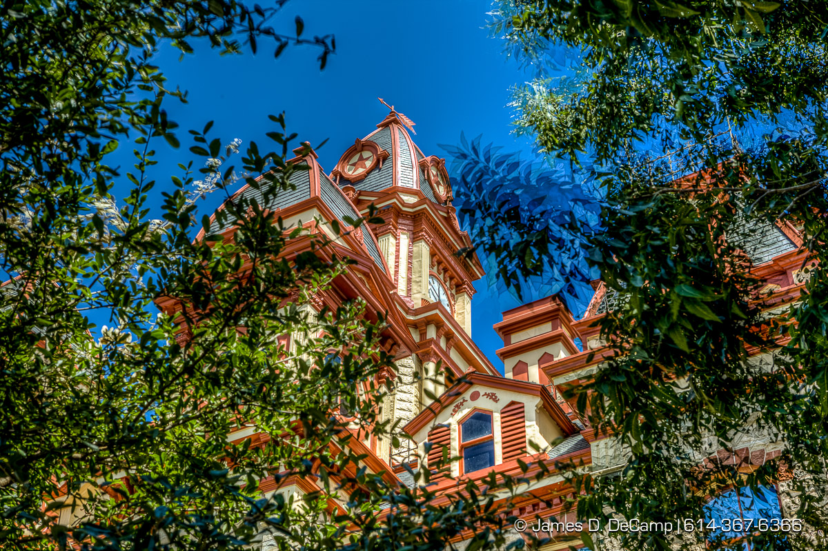 The Caldwell County Courthouse in Lockhart, Texas photographed Wednesday August 3, 2016. (© James D. DeCamp | http://www.JamesDeCamp.com | 614-367-6366)