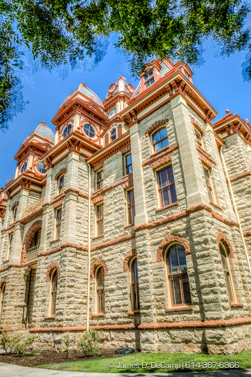 The Caldwell County Courthouse in Lockhart, Texas photographed Wednesday August 3, 2016. (© James D. DeCamp | http://www.JamesDeCamp.com | 614-367-6366)