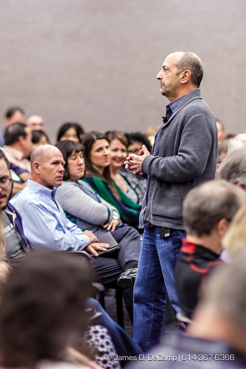 'A Conversation with Steve & Mike' at State Auto Insurance photographed Thursday February 18, 2016. (© James D. DeCamp | http://www.JamesDeCamp.com | 614-367-6366)