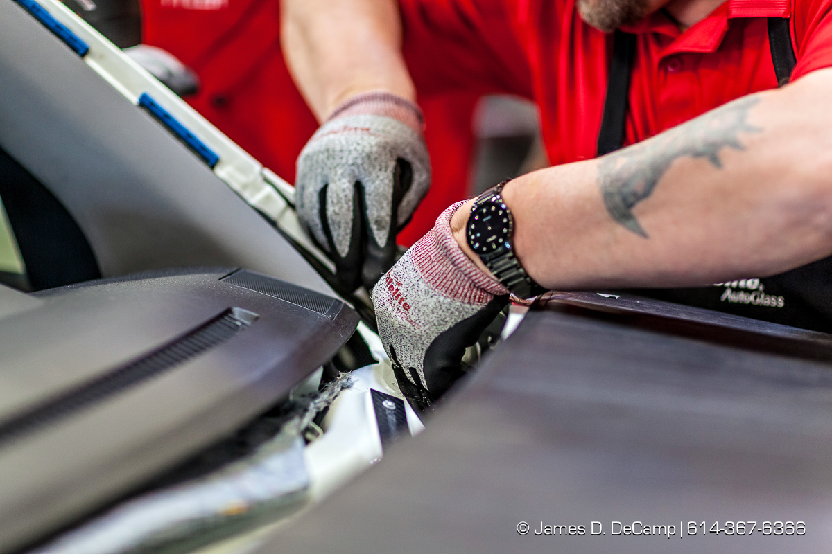 The Day In The Life of a Safelite Auto Glass installer photographed Wednesday May 25, 2016 at the Safelite facility in Worthington, Ohio. (© James D. DeCamp | http://www.JamesDeCamp.com | 614-367-6366)