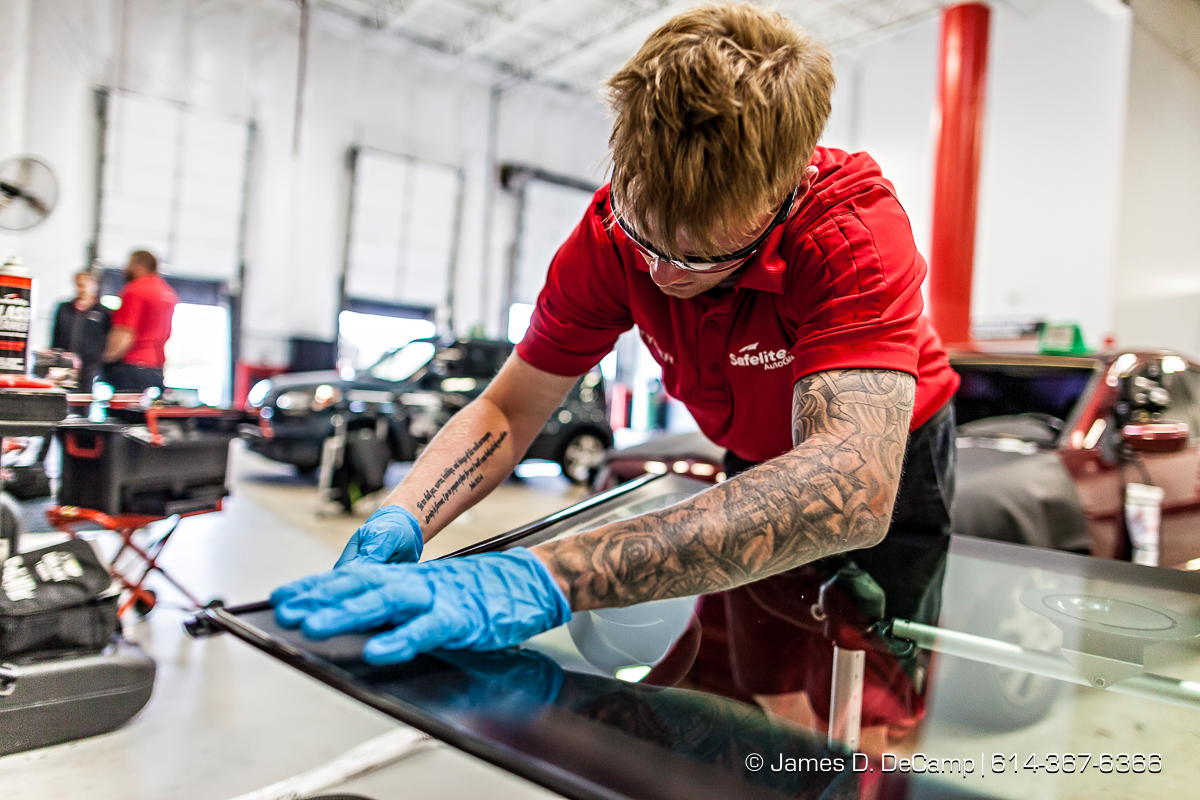 The Day In The Life of a Safelite Auto Glass installer photographed Wednesday May 25, 2016 at the Safelite facility in Worthington, Ohio. (© James D. DeCamp | http://www.JamesDeCamp.com | 614-367-6366)