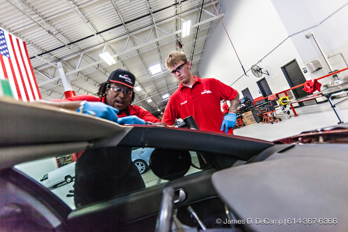 The Day In The Life of a Safelite Auto Glass installer photographed Wednesday May 25, 2016 at the Safelite facility in Worthington, Ohio. (© James D. DeCamp | http://www.JamesDeCamp.com | 614-367-6366)