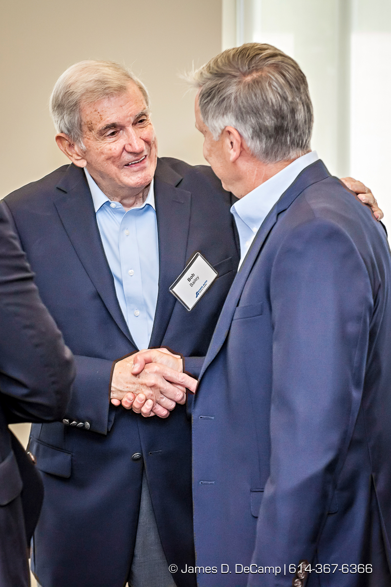 Former State Auto Insurance CEO Bob Bailey photographed Wednesday July 6, 2016 during his visit to the Columbus headquarters. (© James D. DeCamp | http://www.JamesDeCamp.com | 614-367-6366)