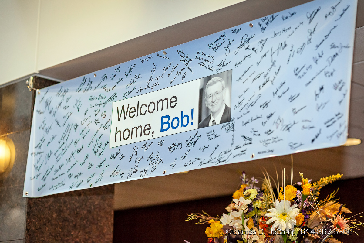 Former State Auto Insurance CEO Bob Bailey photographed Wednesday July 6, 2016 during his visit to the Columbus headquarters. (© James D. DeCamp | http://www.JamesDeCamp.com | 614-367-6366)