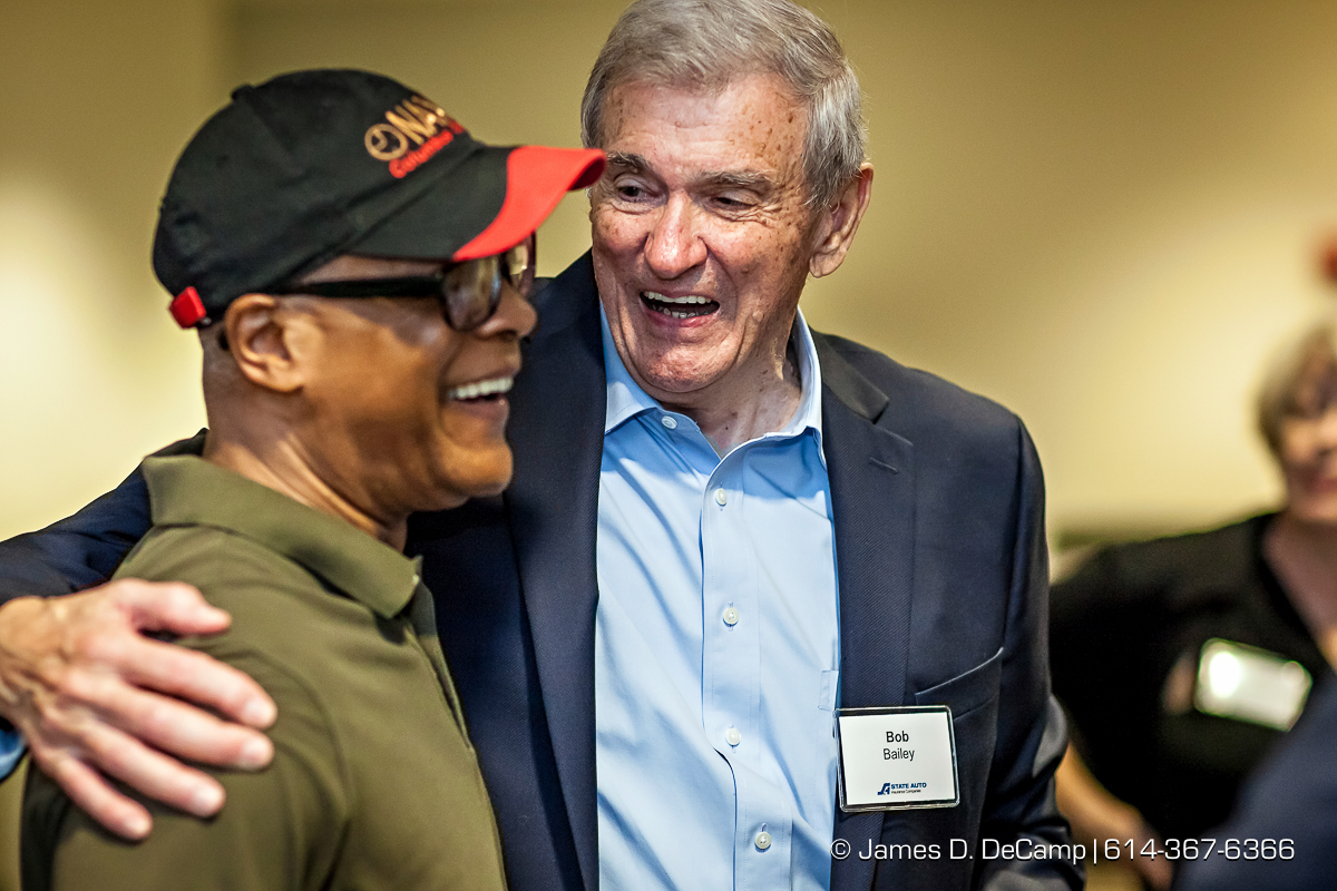 Former State Auto Insurance CEO Bob Bailey photographed Wednesday July 6, 2016 during his visit to the Columbus headquarters. (© James D. DeCamp | http://www.JamesDeCamp.com | 614-367-6366)
