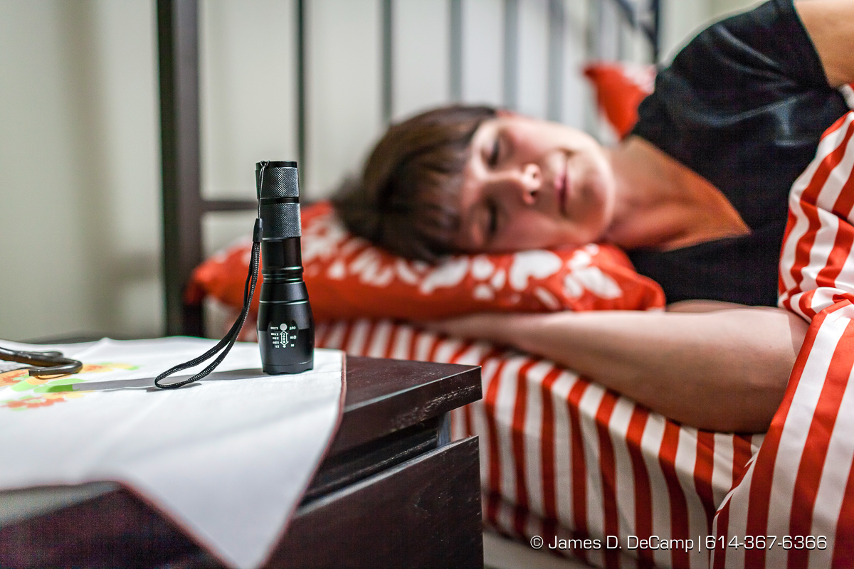 Tactical flashlight advertising shoot photographed Friday July 8, 2016. (© James D. DeCamp | http://www.JamesDeCamp.com | 614-367-6366)