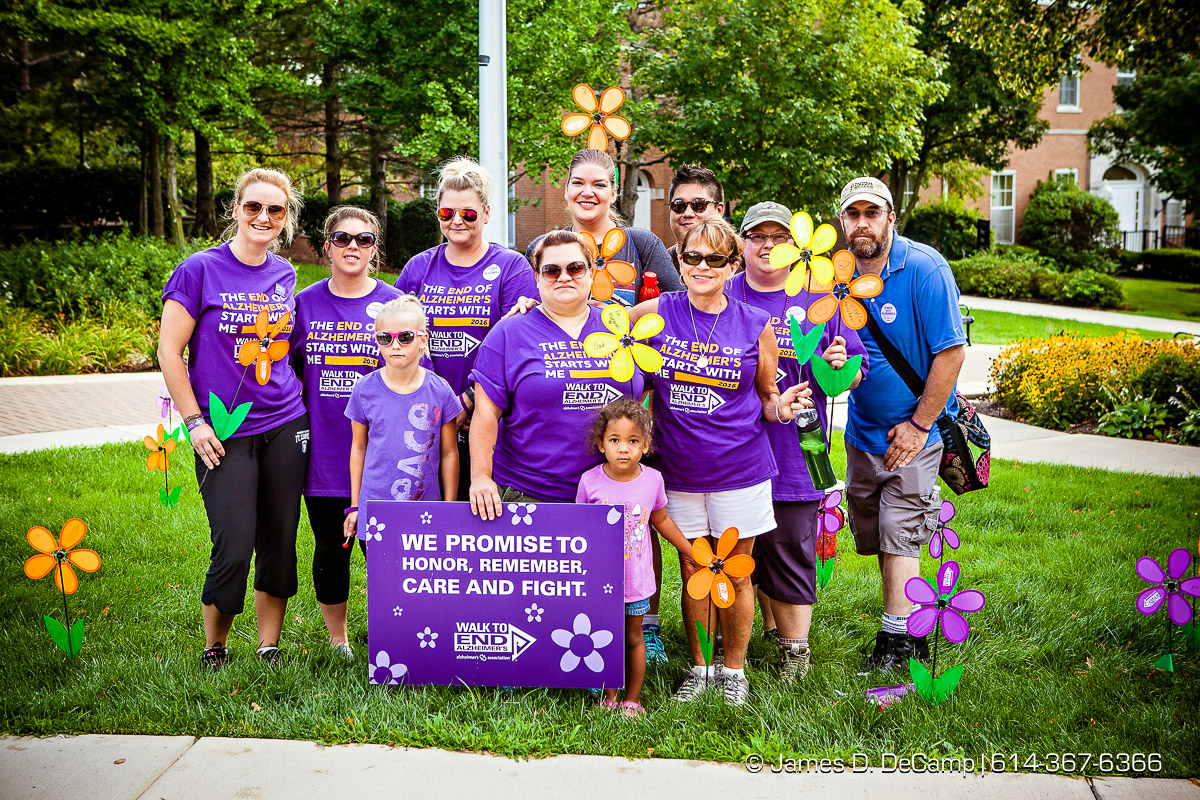 The 2016 Walk To End Alzheimer's photographed Saturday August 13, 2016 in Delaware, Ohio on the Ohio Wesleyan University Campus. (© James D. DeCamp | http://www.JamesDeCamp.com | 614-367-6366)