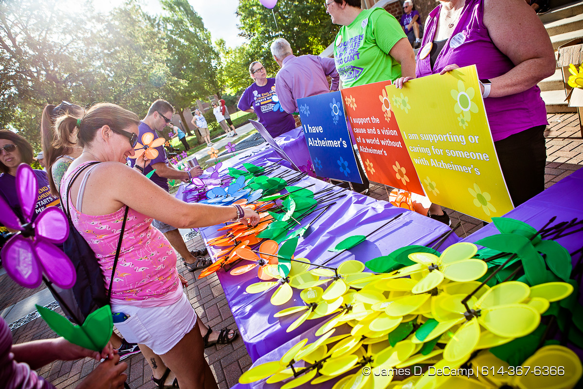 The 2016 Walk To End Alzheimer's photographed Saturday August 13, 2016 in Delaware, Ohio on the Ohio Wesleyan University Campus. (© James D. DeCamp | http://www.JamesDeCamp.com | 614-367-6366)