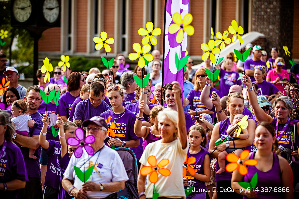 The 2016 Walk To End Alzheimer's photographed Saturday August 13, 2016 in Delaware, Ohio on the Ohio Wesleyan University Campus. (© James D. DeCamp | http://www.JamesDeCamp.com | 614-367-6366)