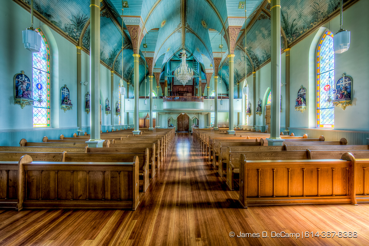 St. Mary's Church of the Assumption in Praha, Texas, one of the Texas Painted Churches photographed Wednesday August 3, 2016. (© James D. DeCamp | http://www.JamesDeCamp.com | 614-367-6366)