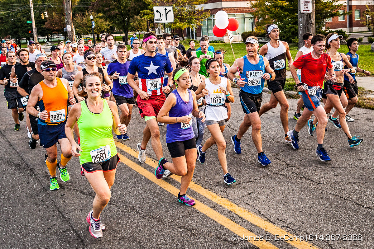 The 2016 Nationwide Childrens Hospital Columbus Marathon photographed Sunday, October 16, 2016 in Columbus, Ohio. (© James D. DeCamp | http://JamesDeCamp.com | 614-367-6366)