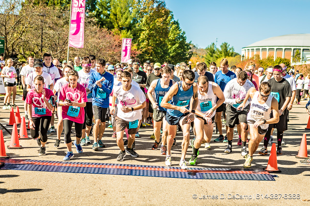 The 2nd Annual Komen Athens Race for the Cure® photographed Sunday, October 23, 2016 on the Ohio University Campus. (© James D. DeCamp | http://JamesDeCamp.com | 614-367-6366)
