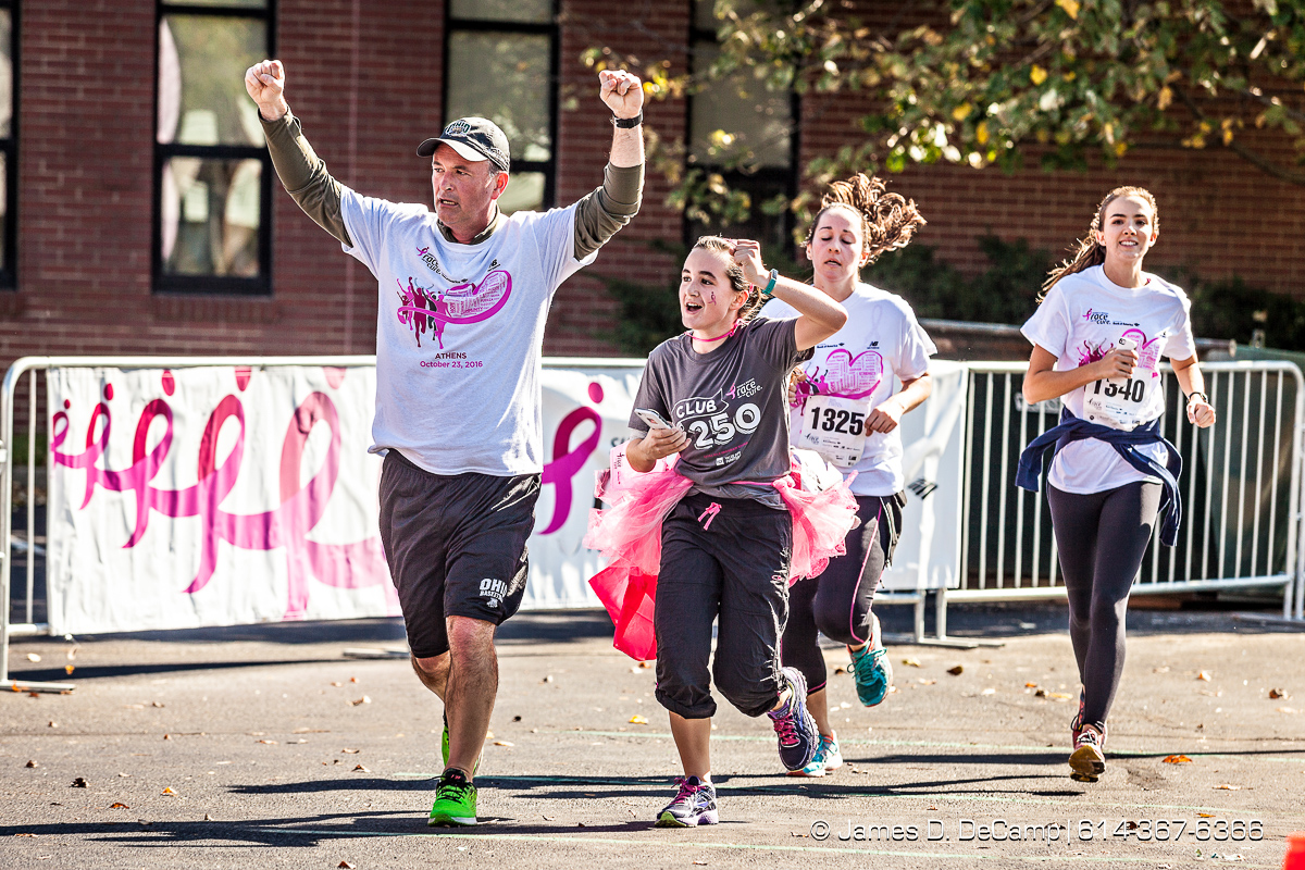 The 2nd Annual Komen Athens Race for the Cure® photographed Sunday, October 23, 2016 on the Ohio University Campus. (© James D. DeCamp | http://JamesDeCamp.com | 614-367-6366)