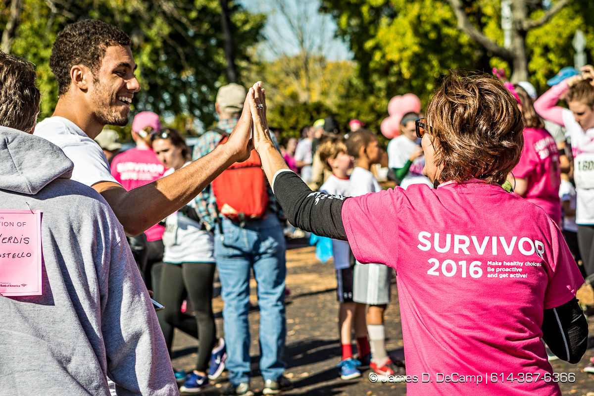 The 2nd Annual Komen Athens Race for the Cure® photographed Sunday, October 23, 2016 on the Ohio University Campus. (© James D. DeCamp | http://JamesDeCamp.com | 614-367-6366)