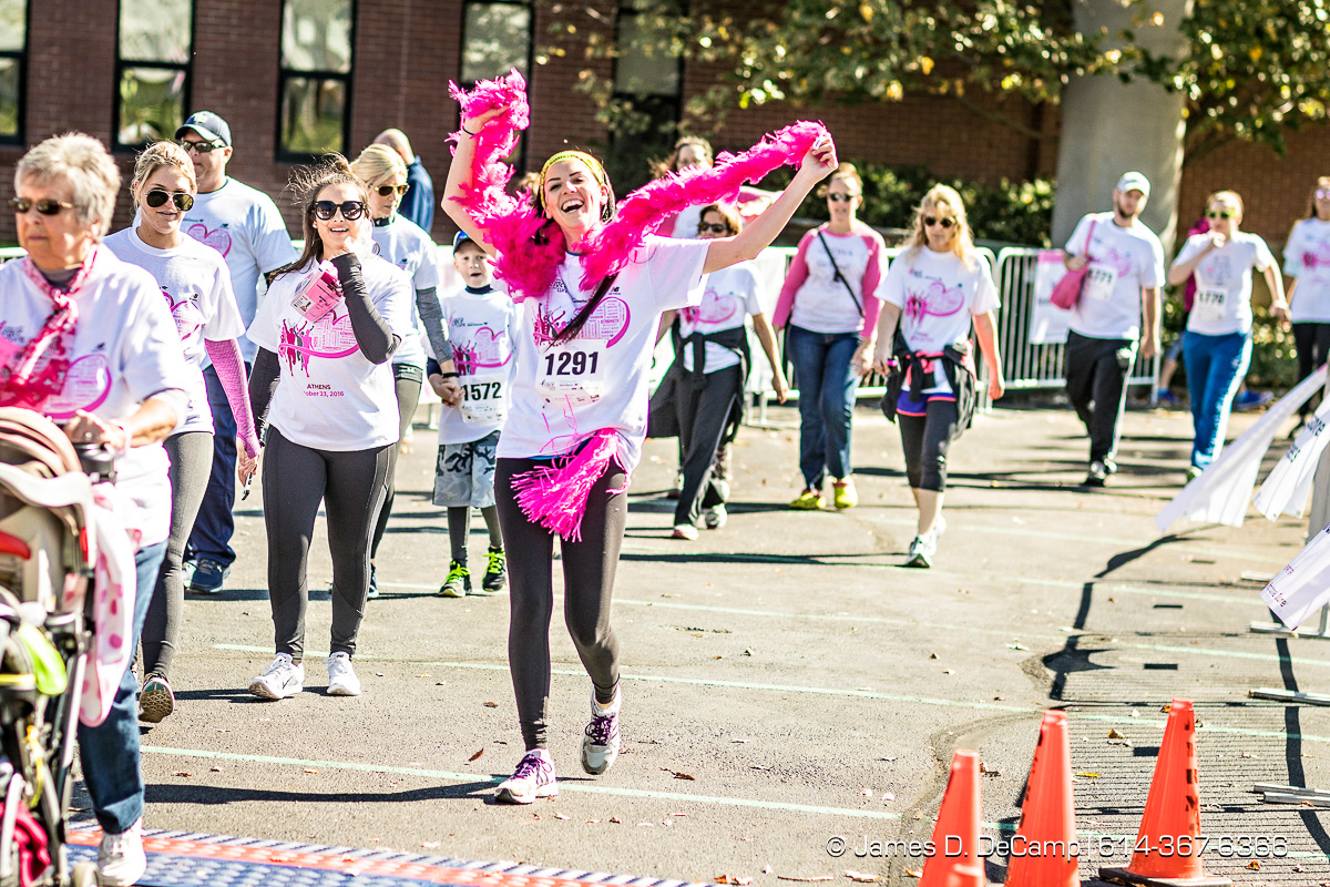 The 2nd Annual Komen Athens Race for the Cure® photographed Sunday, October 23, 2016 on the Ohio University Campus. (© James D. DeCamp | http://JamesDeCamp.com | 614-367-6366)