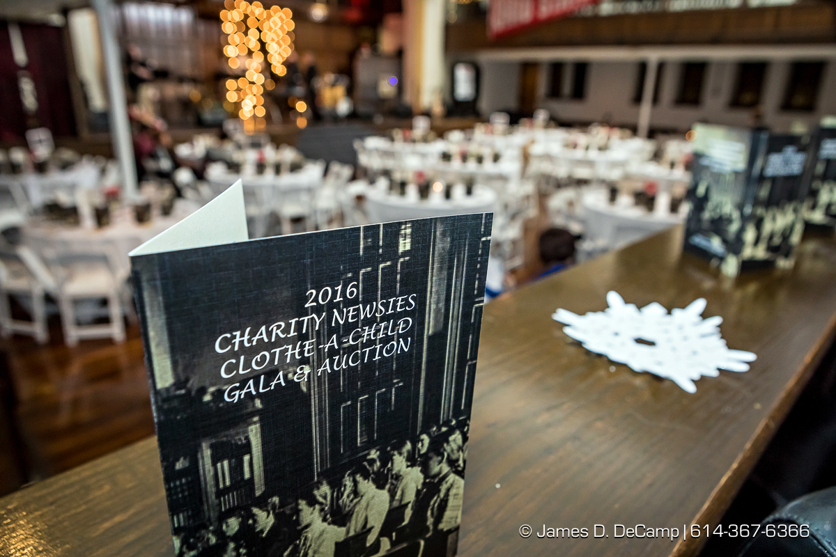 The 2016 Charity Newsies Clothe-A-Child Gala & Auction photographed Friday, December 2, 2016 at the Bluestone in downtown Columbus. (© James D. DeCamp | http://JamesDeCamp.com | 614-367-6366)