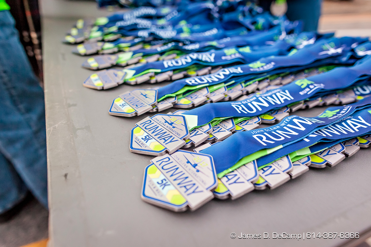 The John Glenn International Runway 5K Run & Walk photographed Sunday, October 29, 2017 at John Glenn Columbus International Airport. All proceeds were donated to Honor Flight Columbus, a nonprofit organization that provides senior veterans with a day in the nation’s capital to visit the memorials built in their honor. (© James D. DeCamp | http://JamesDeCamp.com | 614-367-6366)