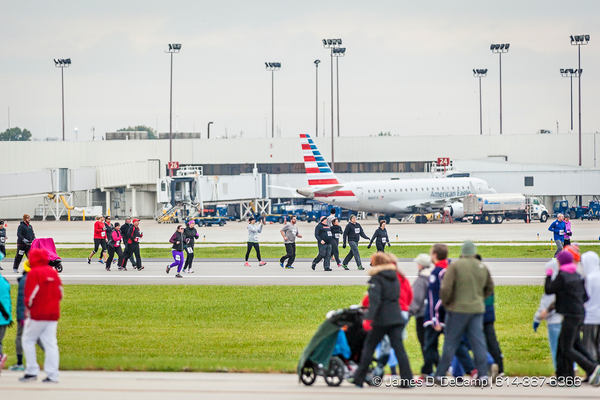 The John Glenn International Runway 5K Run & Walk photographed Sunday, October 29, 2017 at John Glenn Columbus International Airport. All proceeds were donated to Honor Flight Columbus, a nonprofit organization that provides senior veterans with a day in the nation’s capital to visit the memorials built in their honor. (© James D. DeCamp | http://JamesDeCamp.com | 614-367-6366)