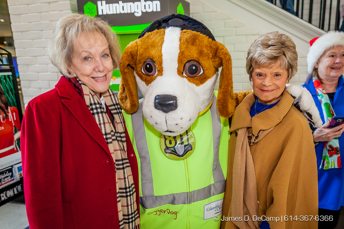 Digger Dog manning the Salvation Army station at the Easton Town Center photographed Saturday, December 16, 2017. (© James D. DeCamp | http://JamesDeCamp.com | 614-367-6366)